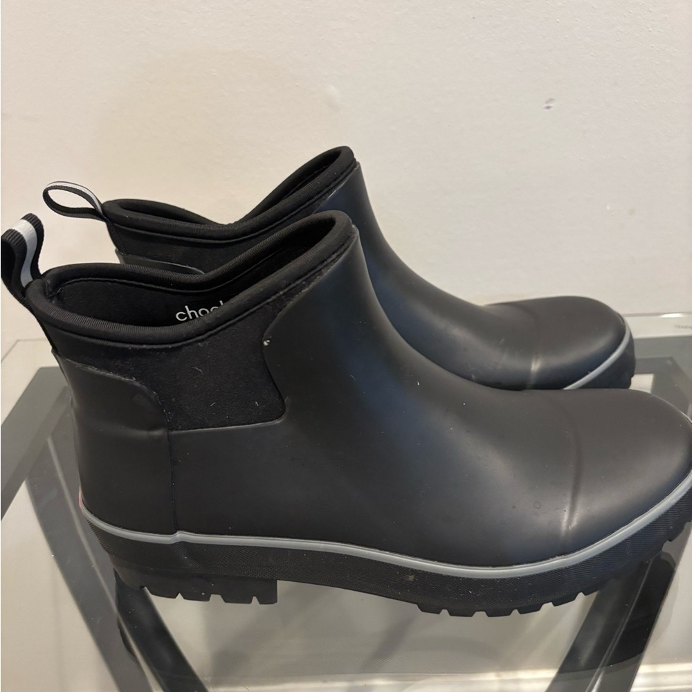 Chooka Women's Black Ankle Rain Boots Size 9 - Picture 3 of 9
